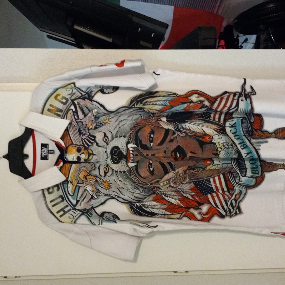 Hustle gang polo t shirt